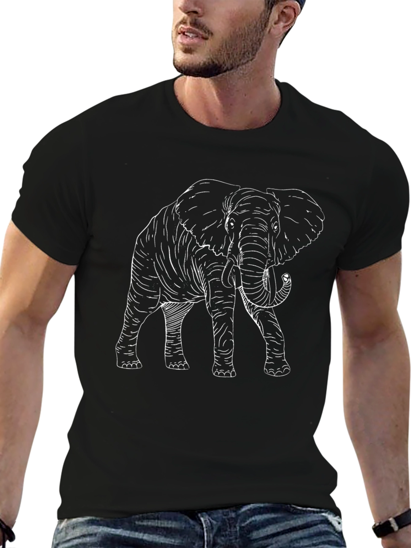 Elephant Graphic Tee - Classic Black T-Shirt