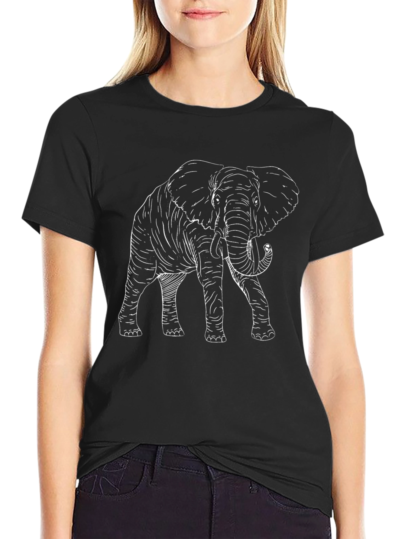 Elephant Graphic Tee - Classic Black T-Shirt