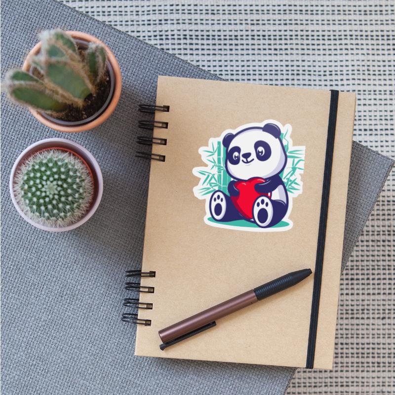 Panda Heart Love Romantic
