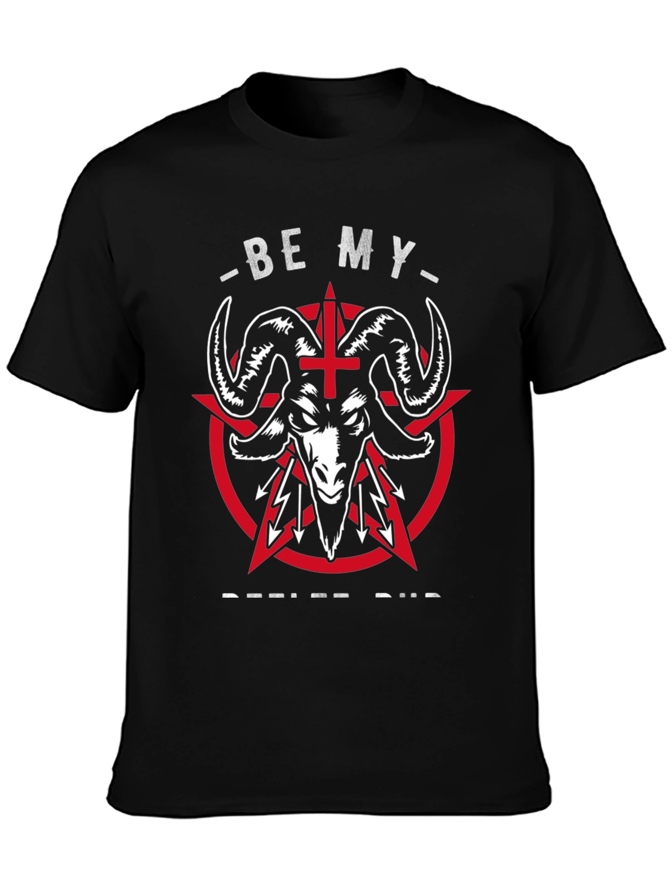 Be My Devil Bud T-Shirt - Satanic Goat Tee