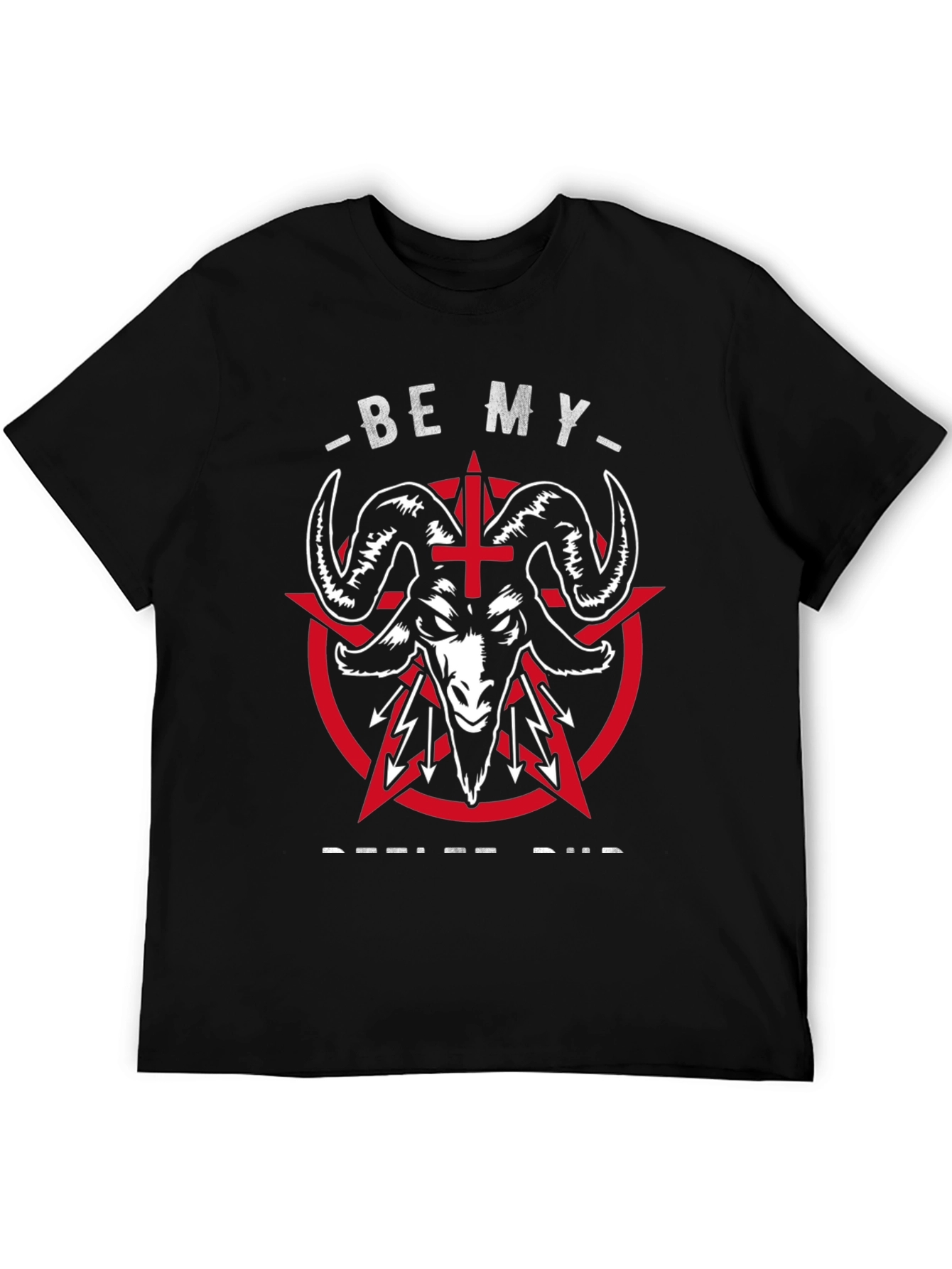 Be My Devil Bud T-Shirt - Satanic Goat Tee