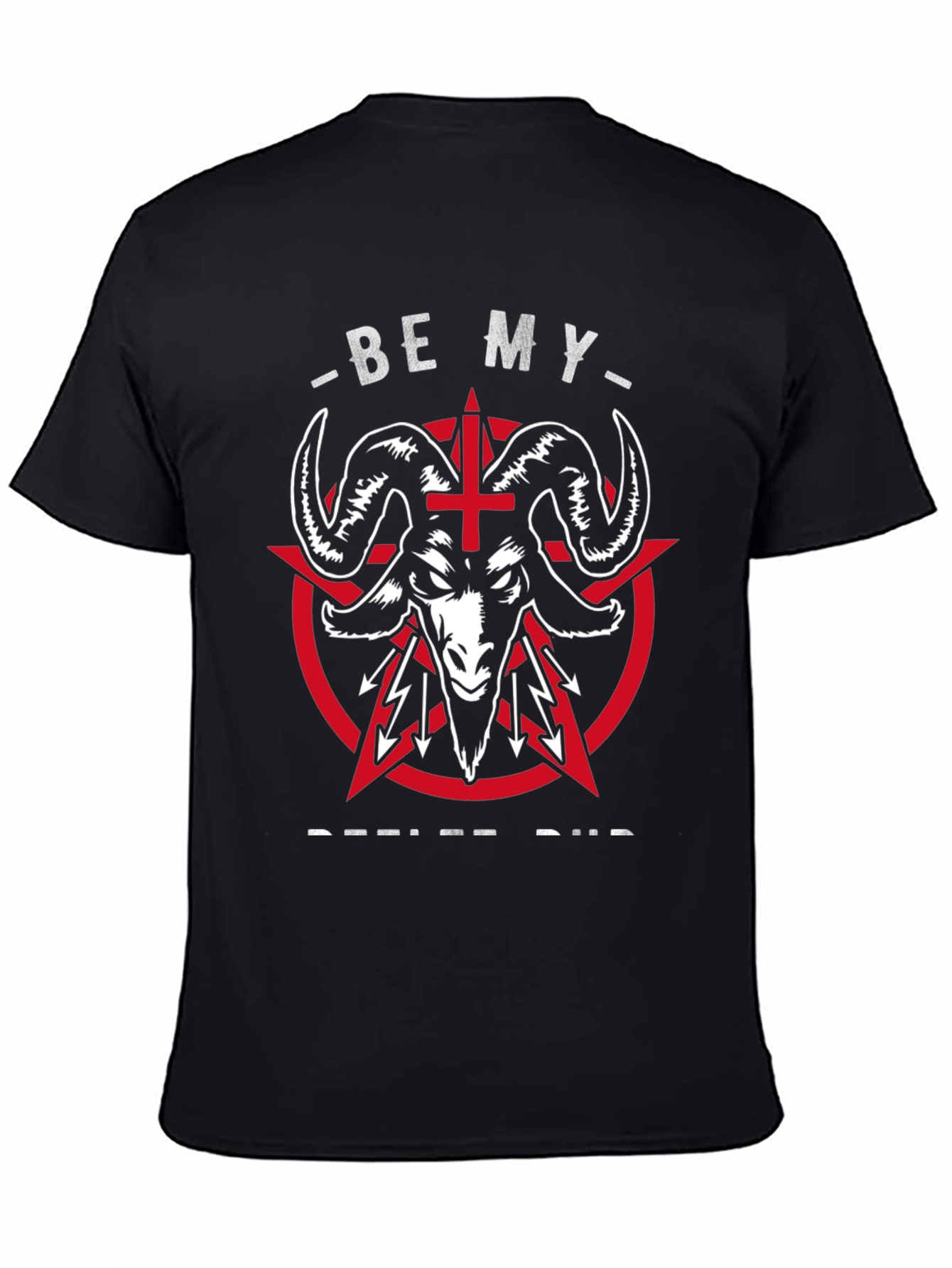 Be My Devil Bud T-Shirt - Satanic Goat Tee
