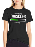 Installing Muscles Funny Gym T-Shirt