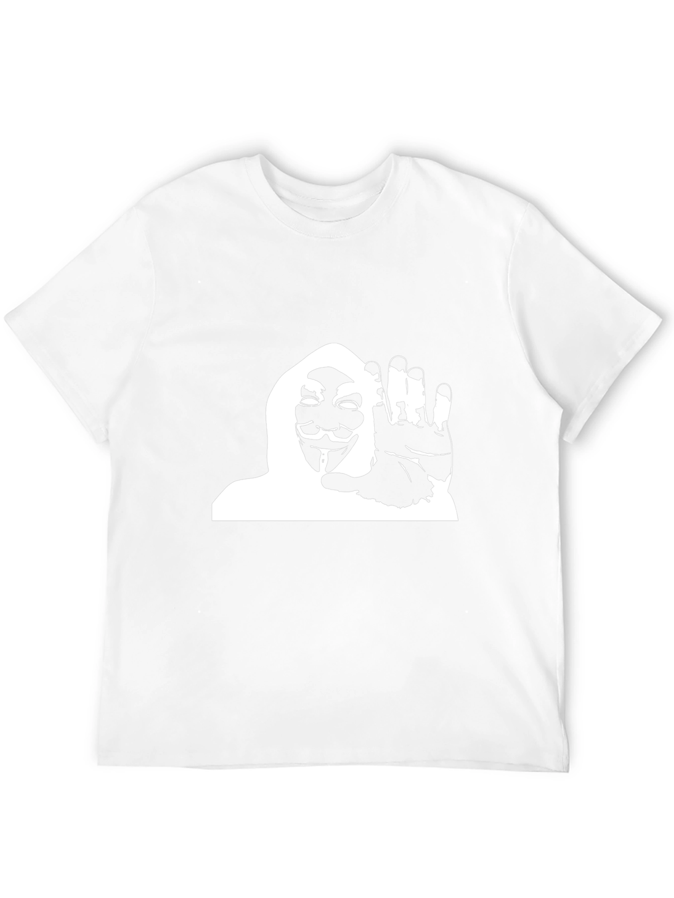 Anonymous Mask Graphic Black T-Shirt