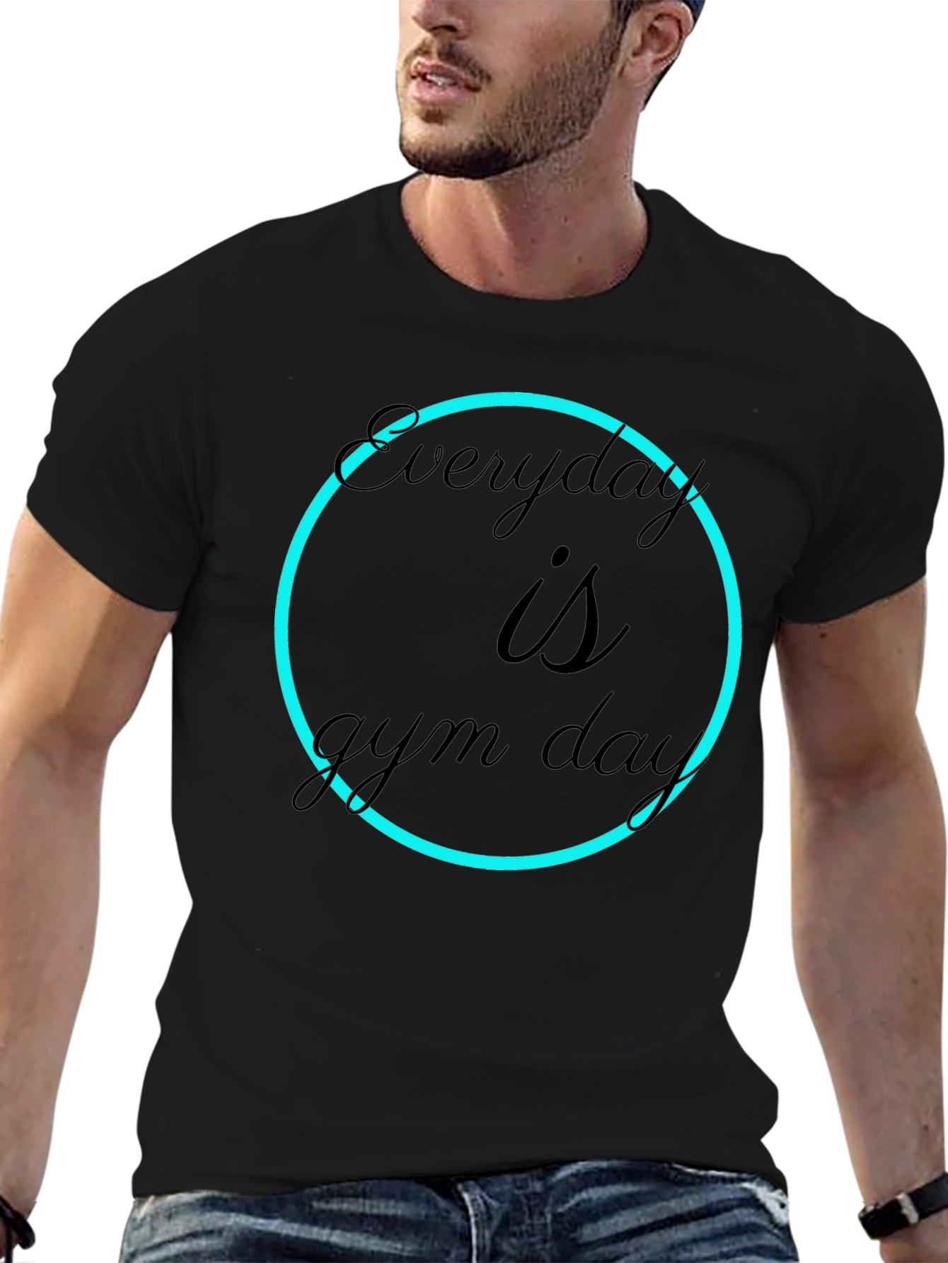 Everyday is Gym Day Black T-Shirt