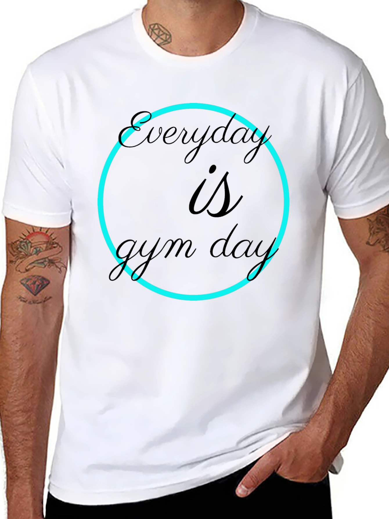 Everyday is Gym Day Black T-Shirt