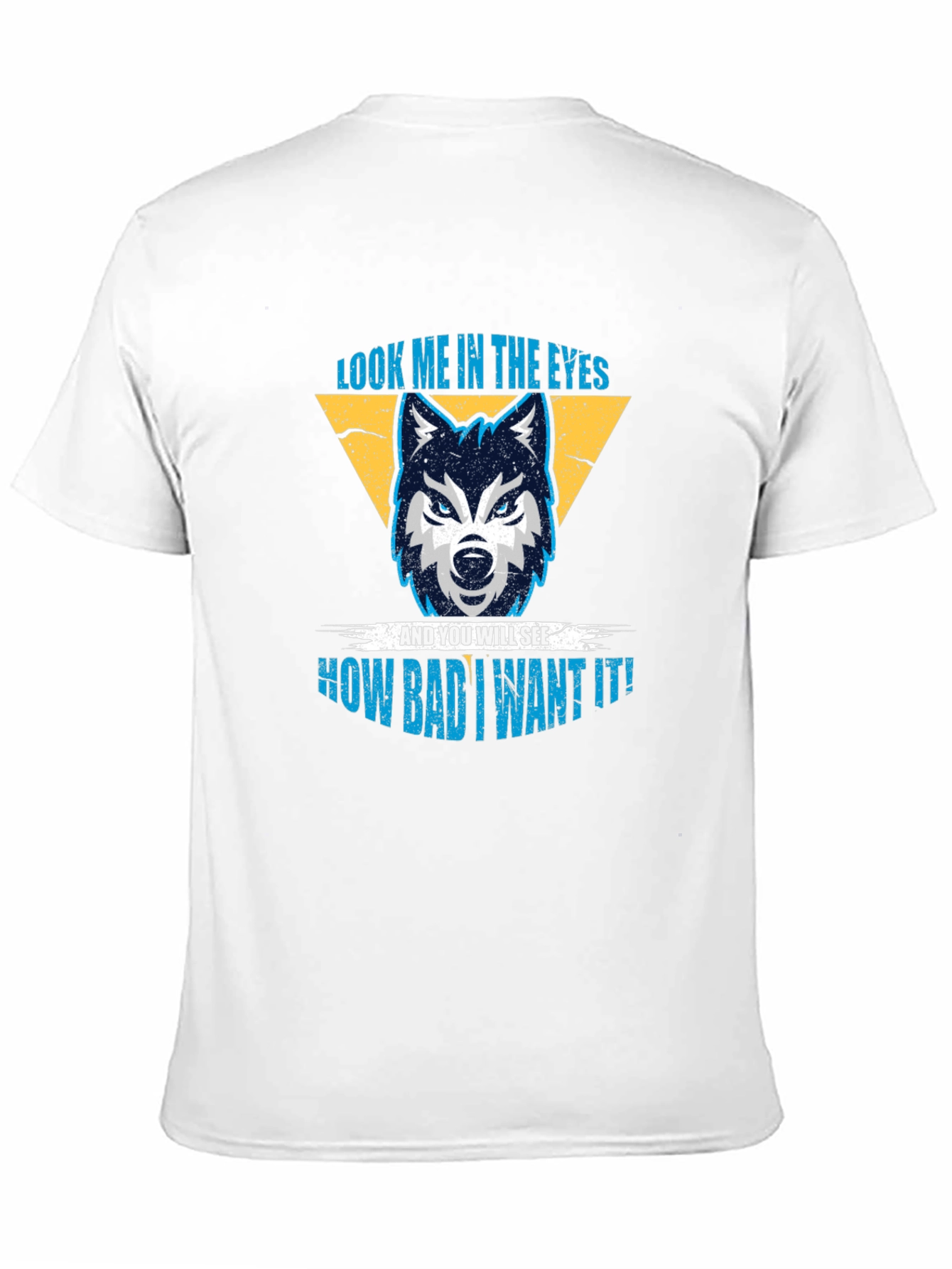 Wolf Eyes Graphic Print Black T-Shirt