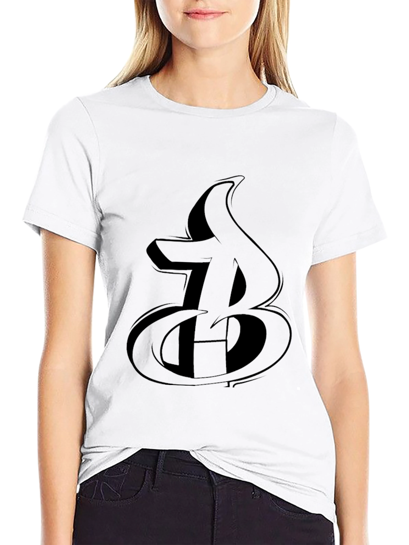 Bold Black Graphic Tee