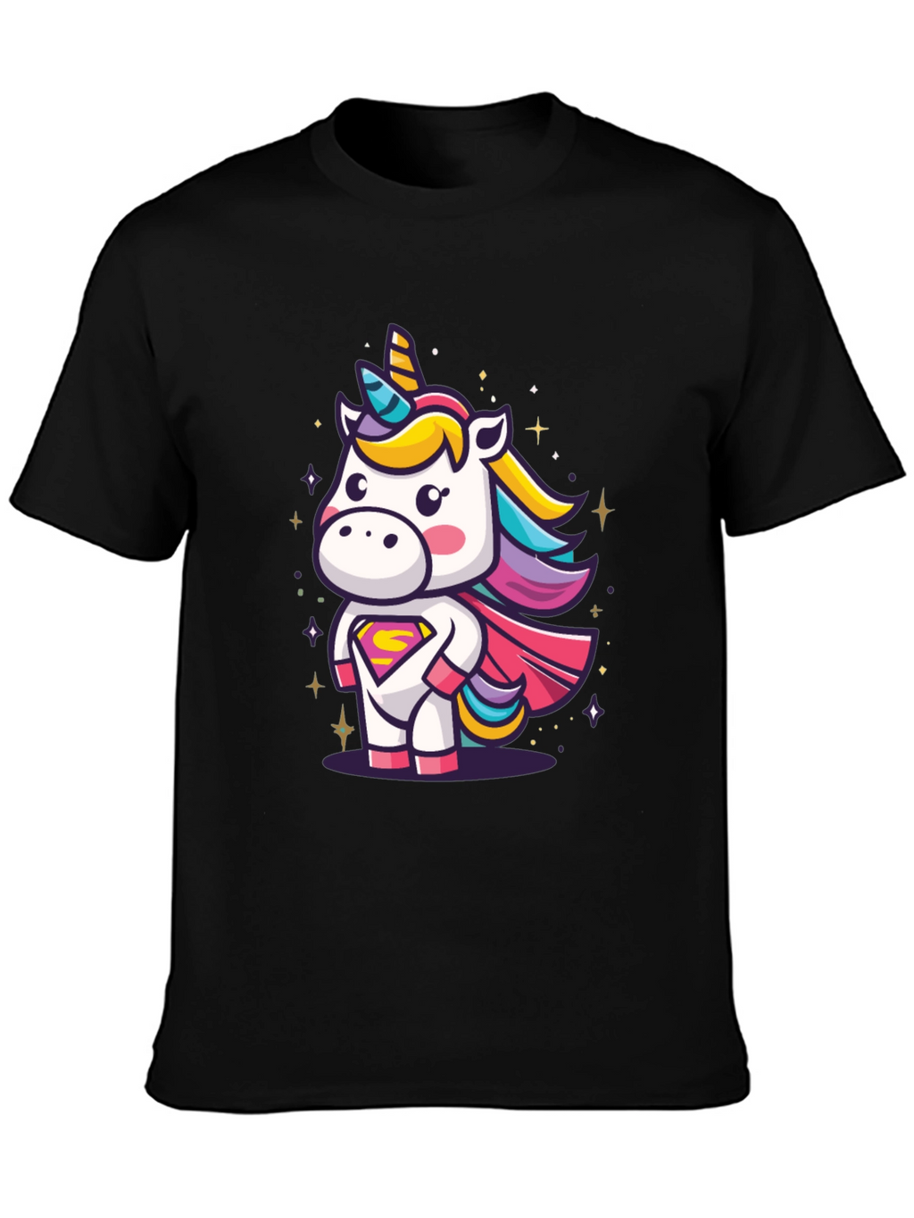 Unicorn Superhero Graphic T-Shirt