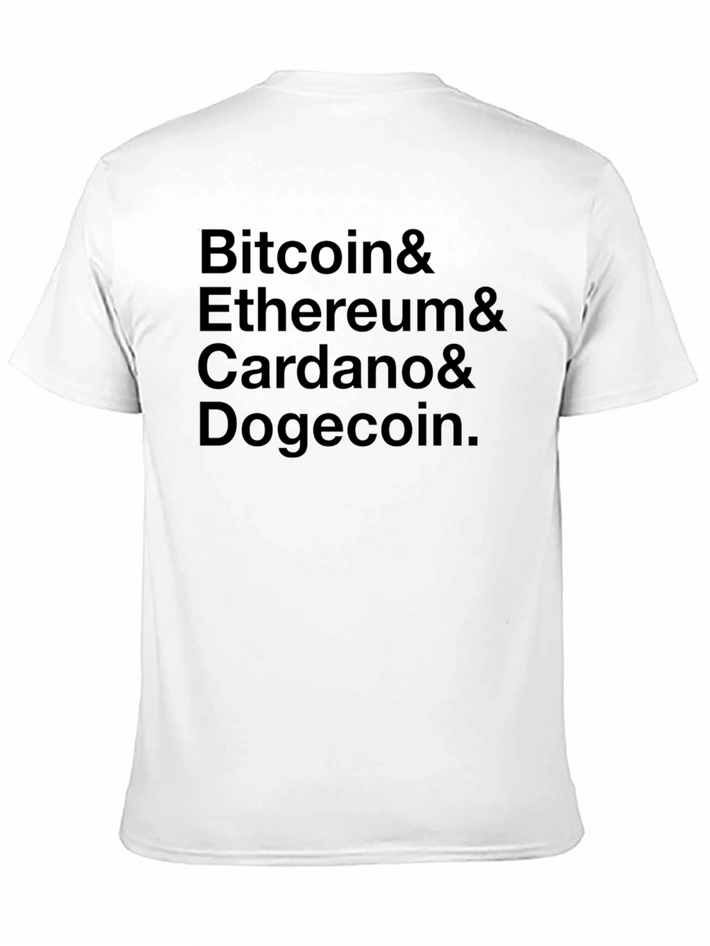 Crypto Fan T-Shirt: Bitcoin Ethereum Cardano Dogecoin