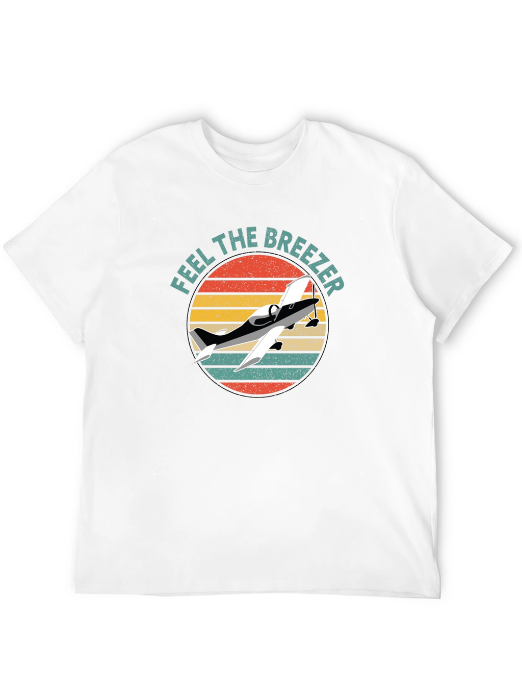 Feel the Breezer Airplane Graphic Tee - Black