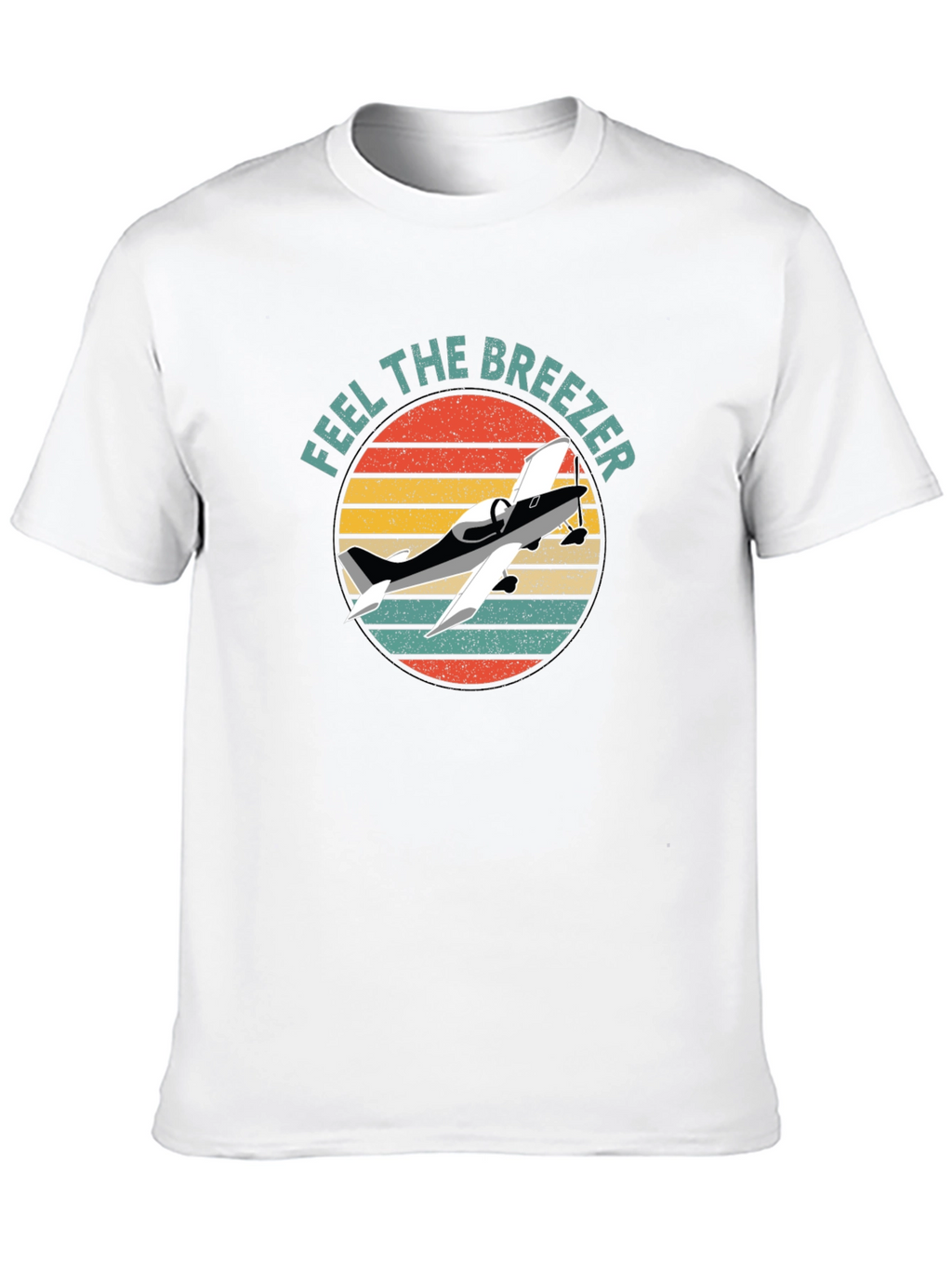 Feel the Breezer Airplane Graphic Tee - Black