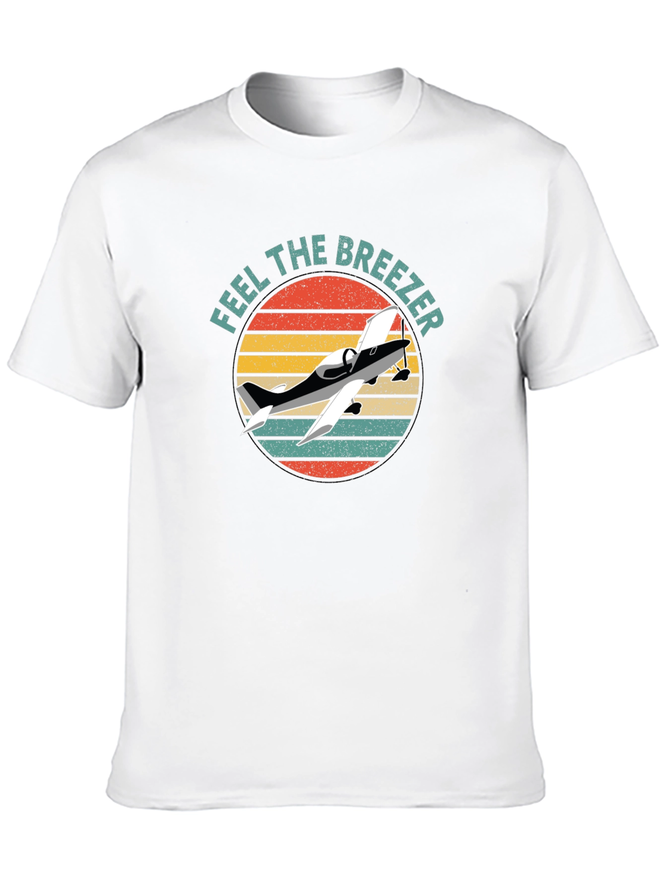 Feel the Breezer Airplane Graphic Tee - Black