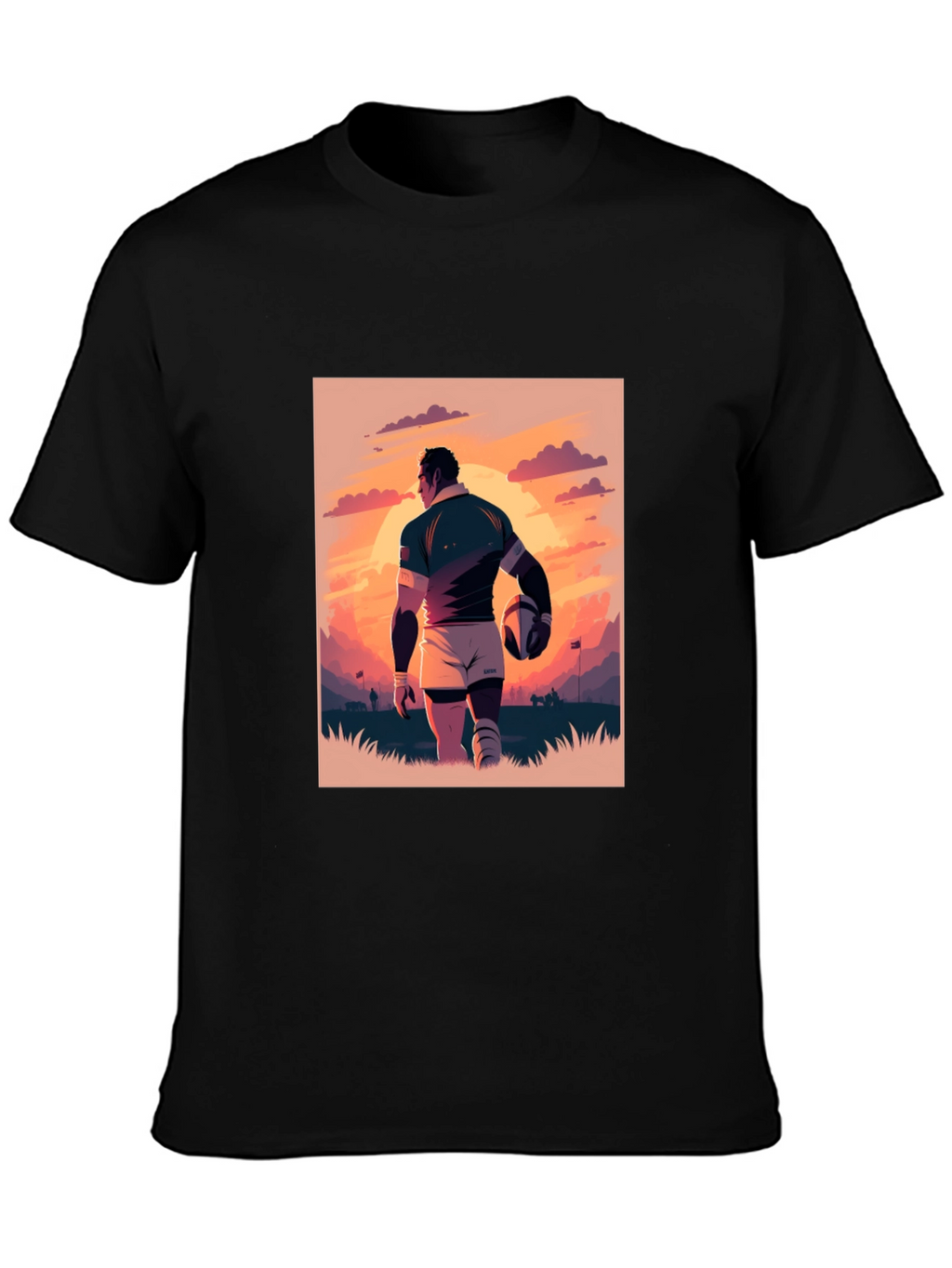 Rugby Sunset T-Shirt: Sporty Style