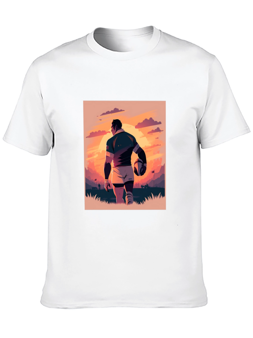 Rugby Sunset T-Shirt: Sporty Style