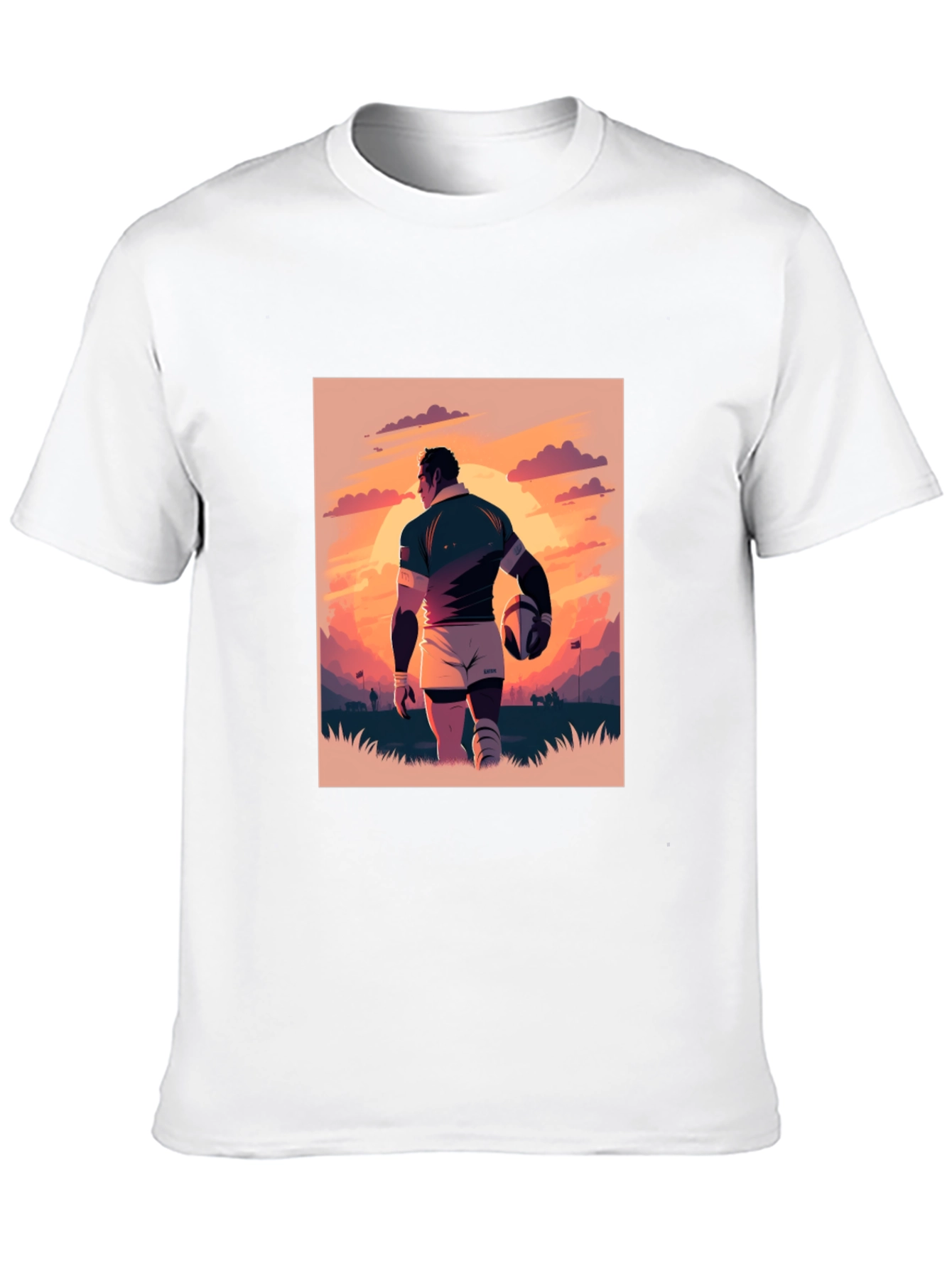 Rugby Sunset T-Shirt: Sporty Style