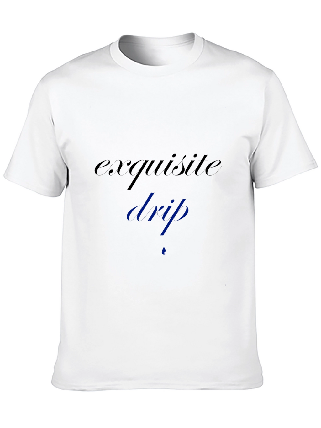 Exquisite Drip Black Tee - Stylish and Comfortable