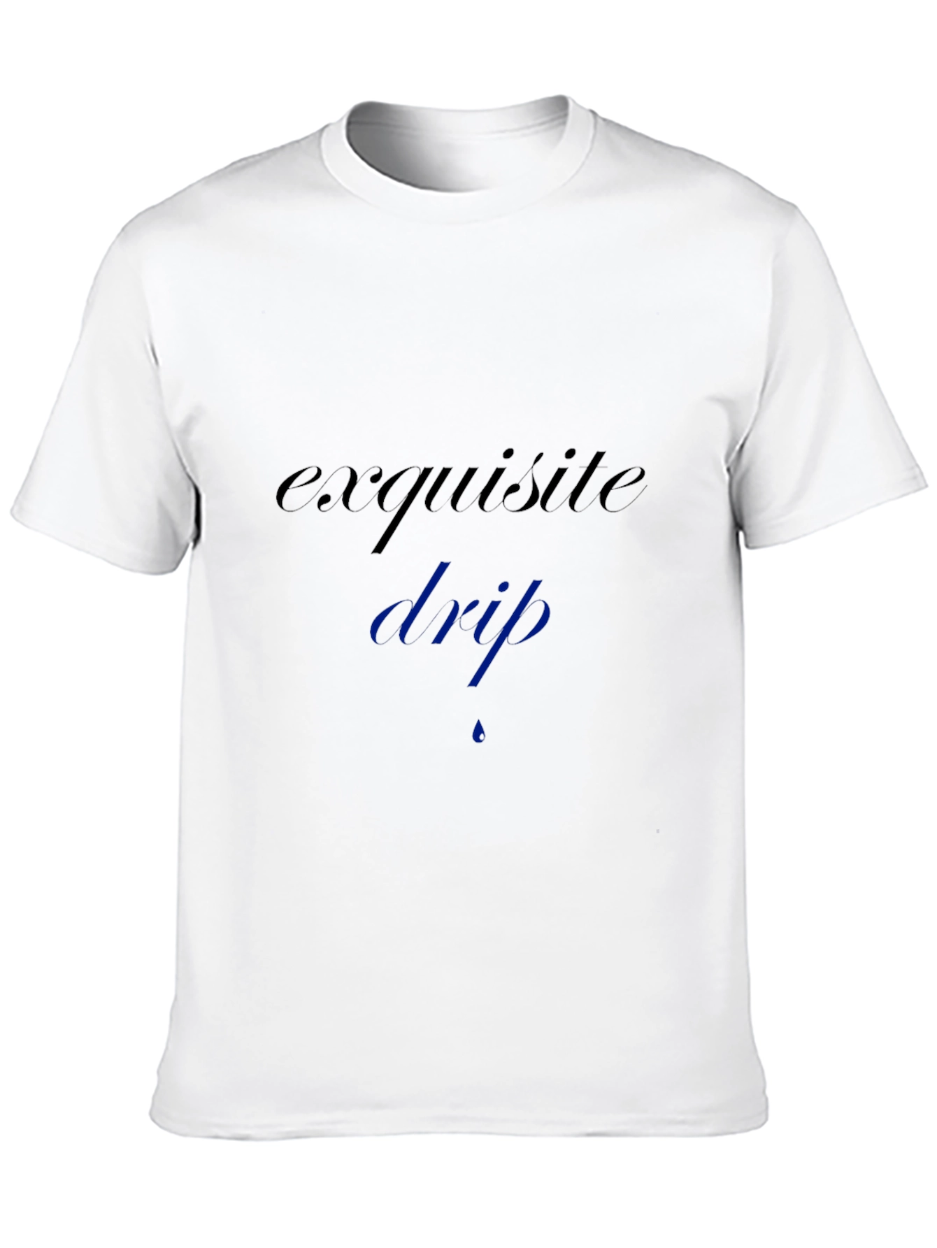 Exquisite Drip Black Tee - Stylish and Comfortable