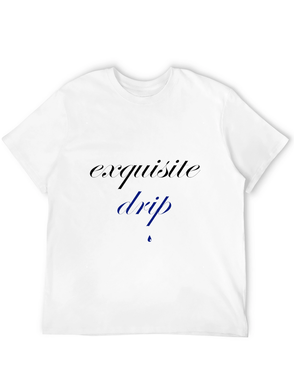 Exquisite Drip Black Tee - Stylish and Comfortable