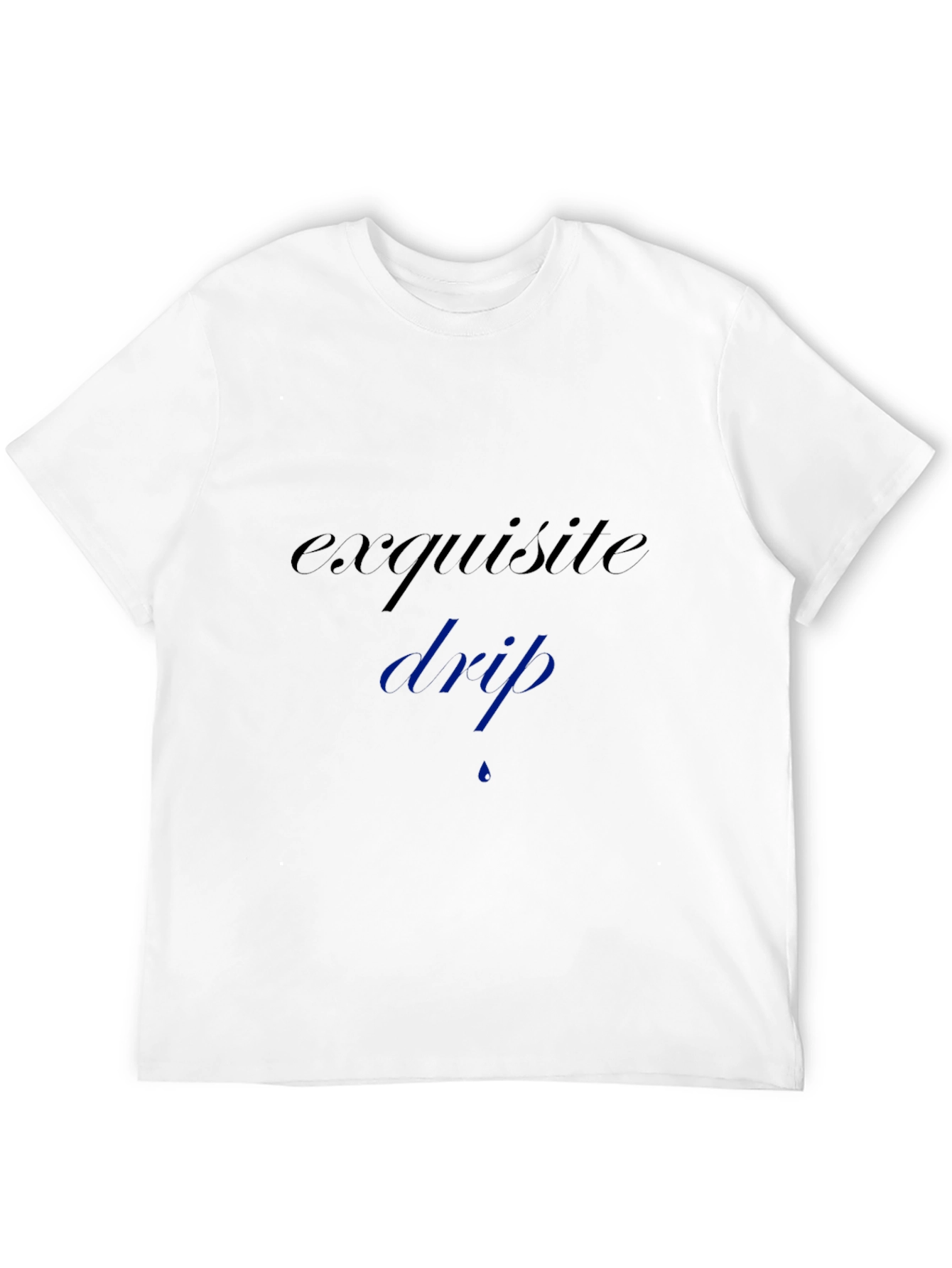 Exquisite Drip Black Tee - Stylish and Comfortable