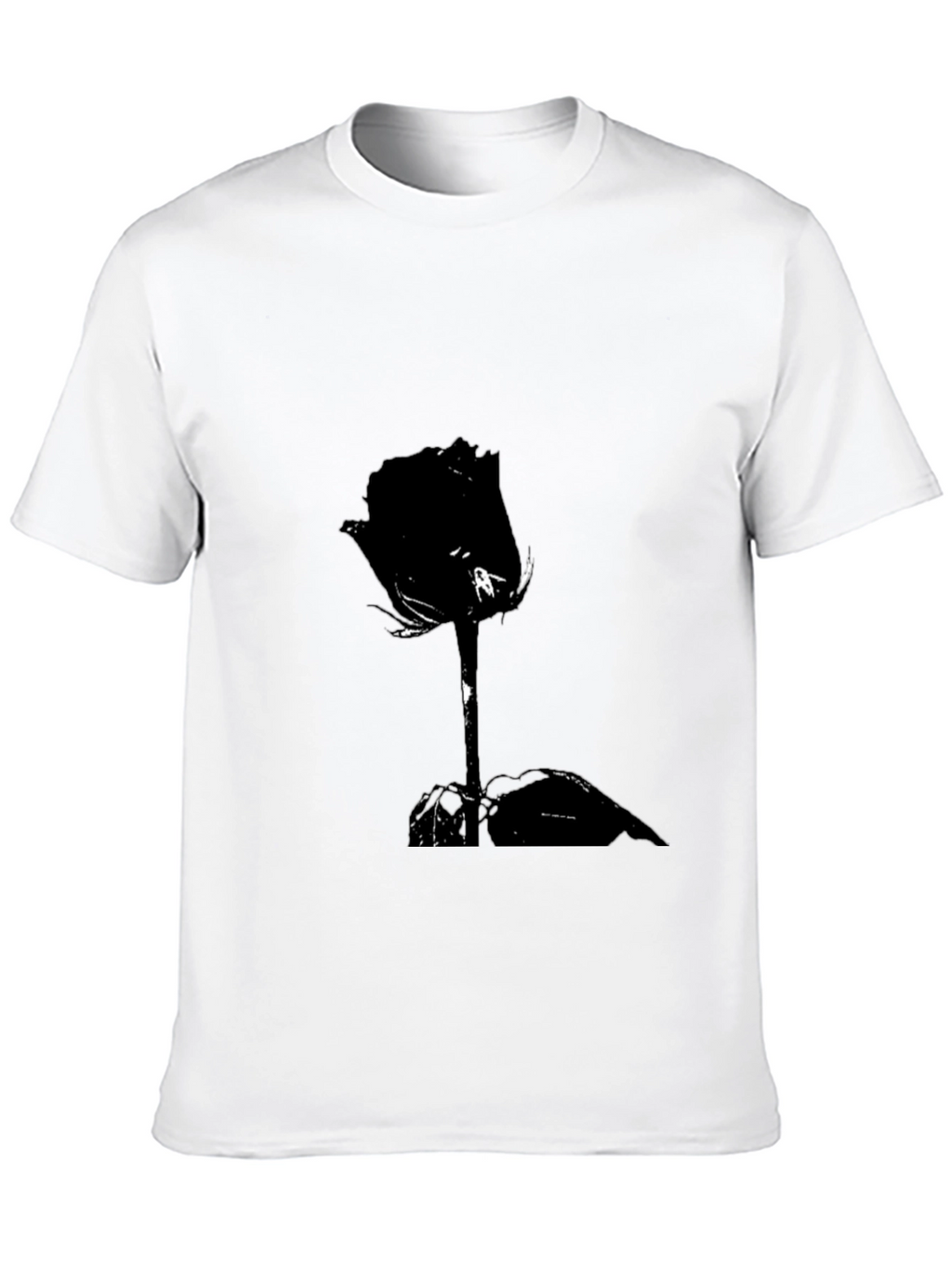 Black Rose Graphic Tee - Stylish Mens T-Shirt