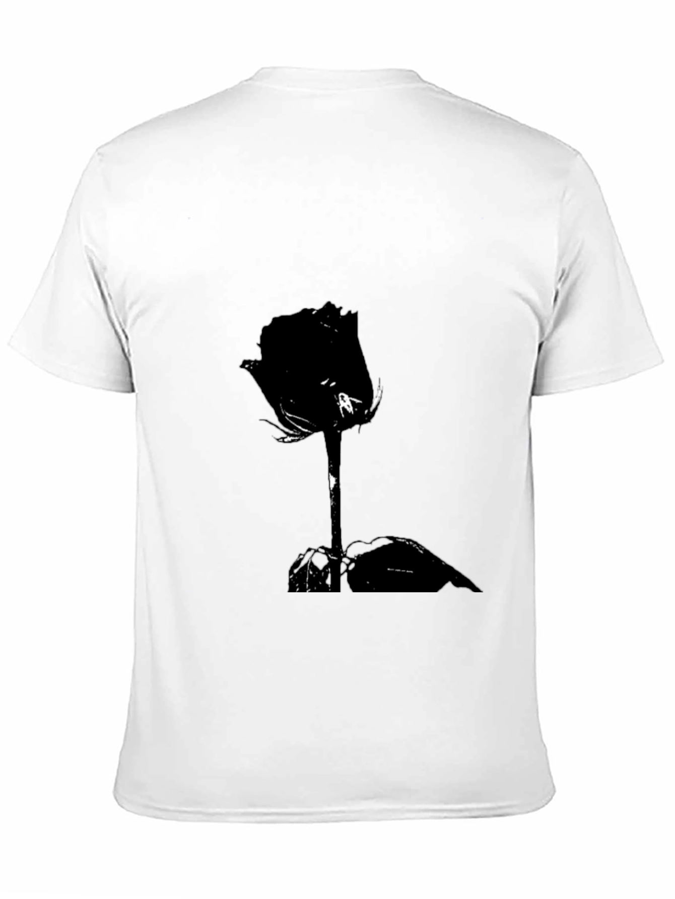 Black Rose Graphic Tee - Stylish Mens T-Shirt