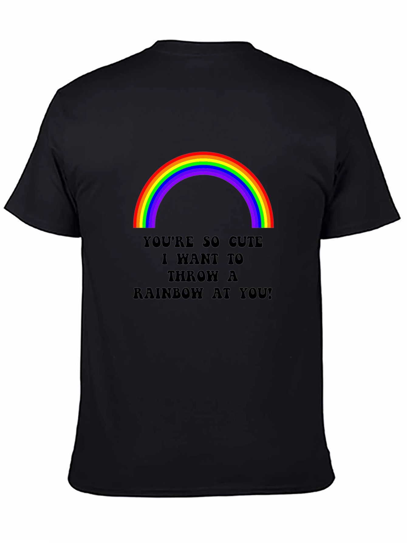 Cute Rainbow Graphic Tee - Throw a Rainbow at You!