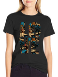 Music Lover Graphic Tee - Black Cotton T-Shirt