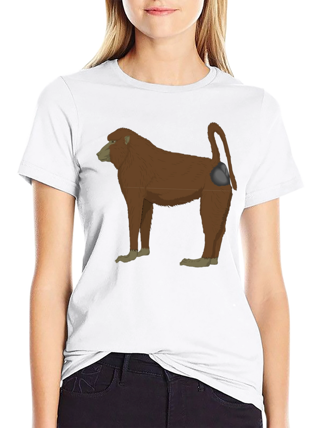 Baboon Graphic Tee - Black T-Shirt