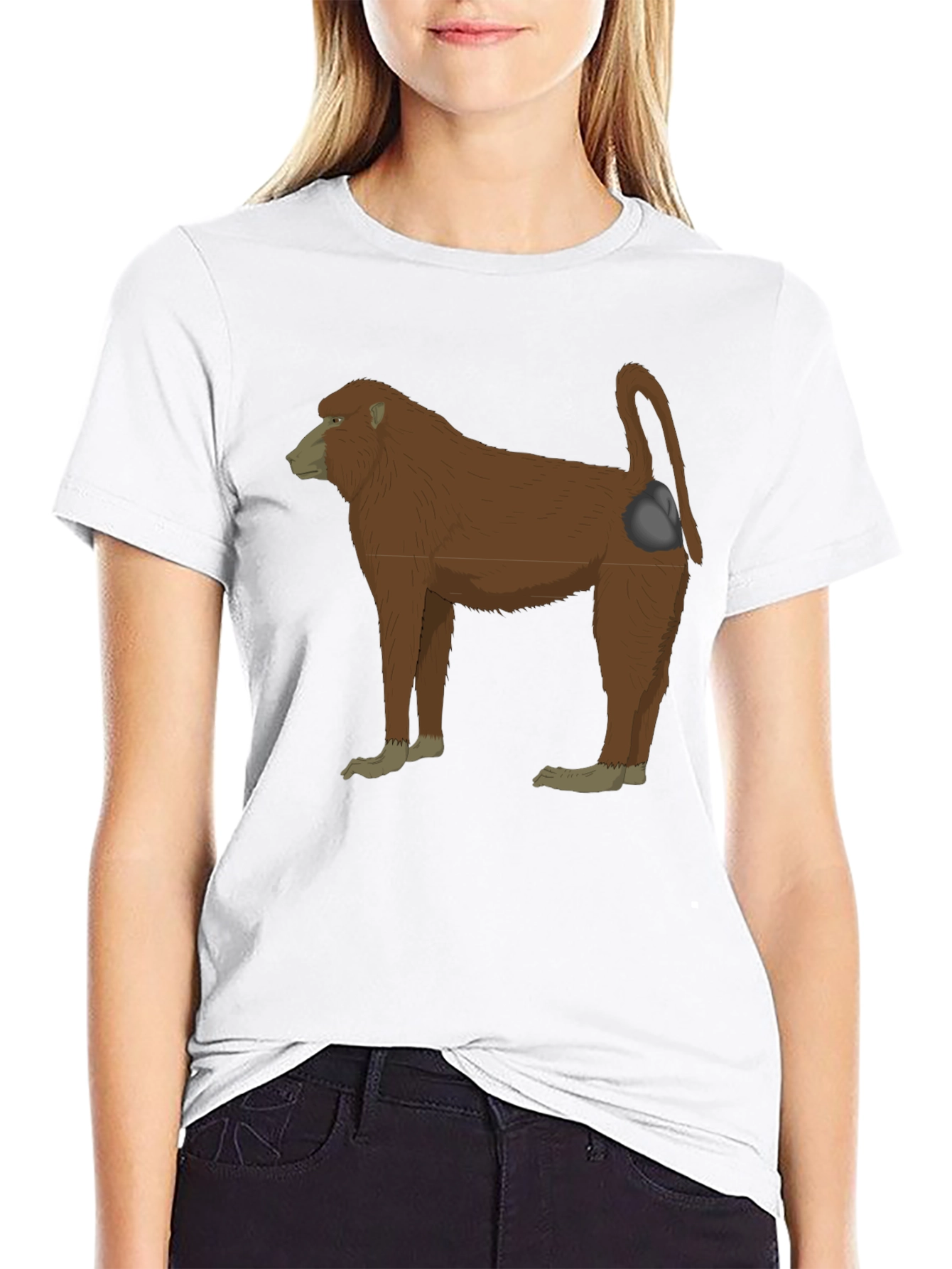 Baboon Graphic Tee - Black T-Shirt