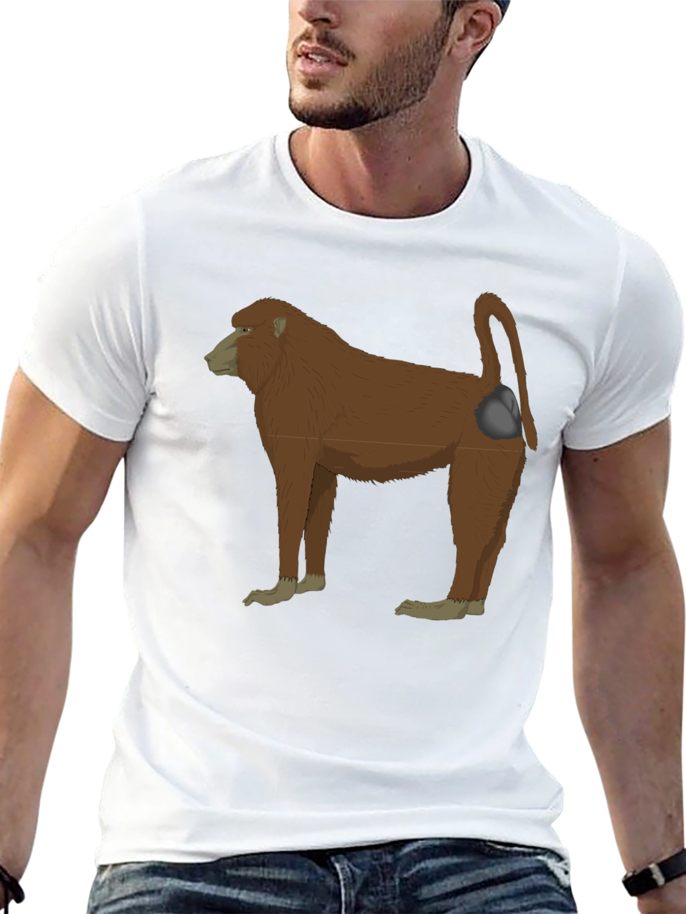 Baboon Graphic Tee - Black T-Shirt