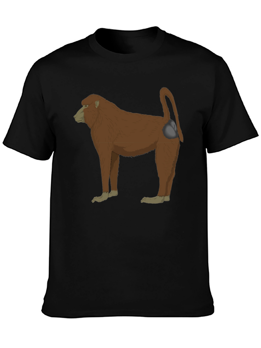 Baboon Graphic Tee - Black T-Shirt