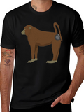 Baboon Graphic Tee - Black T-Shirt
