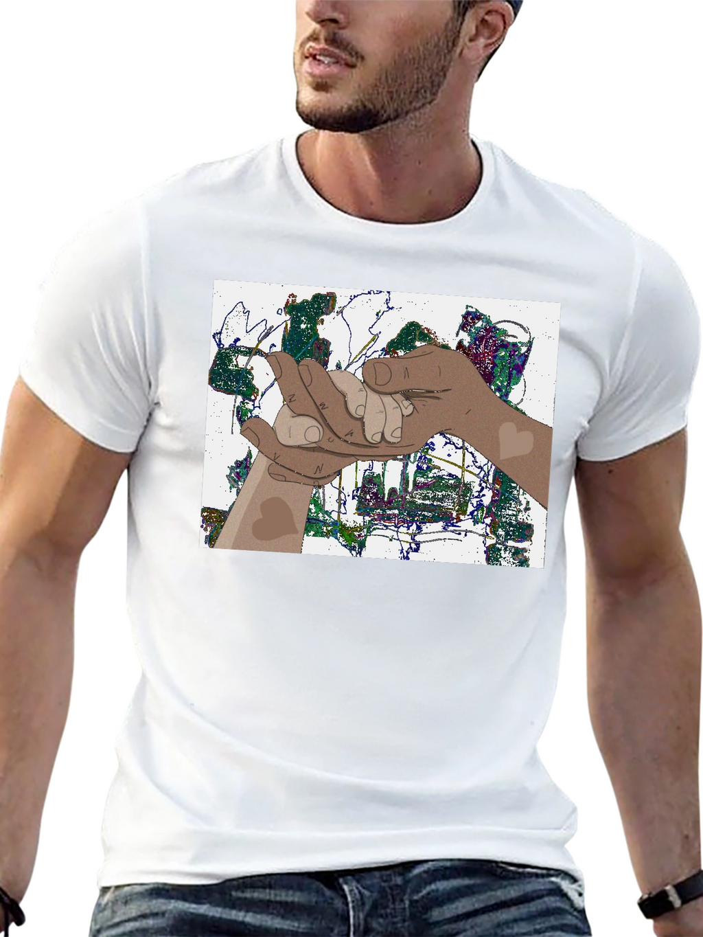 Interracial Unity T-Shirt - Black