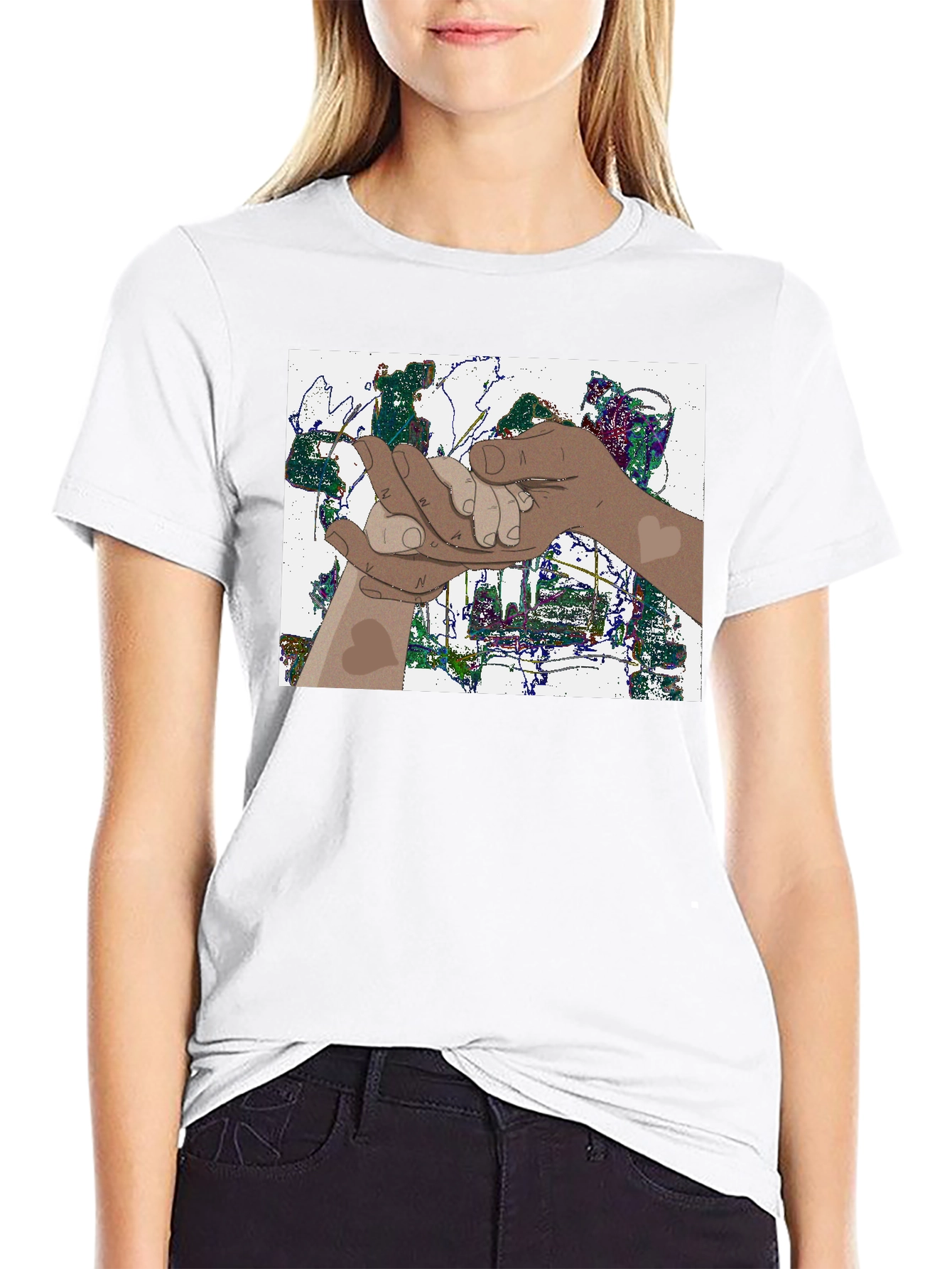 Interracial Unity T-Shirt - Black