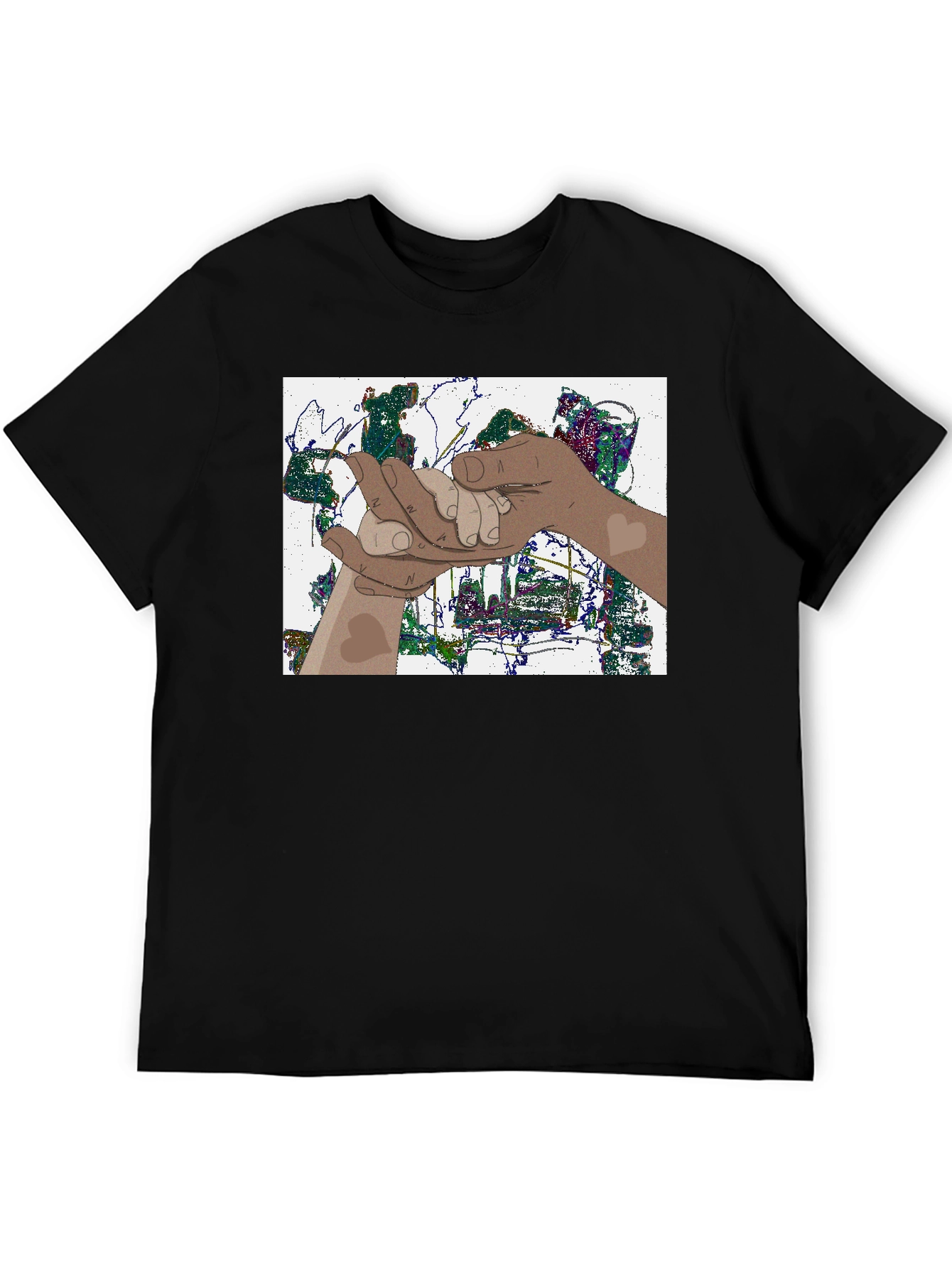 Interracial Unity T-Shirt - Black