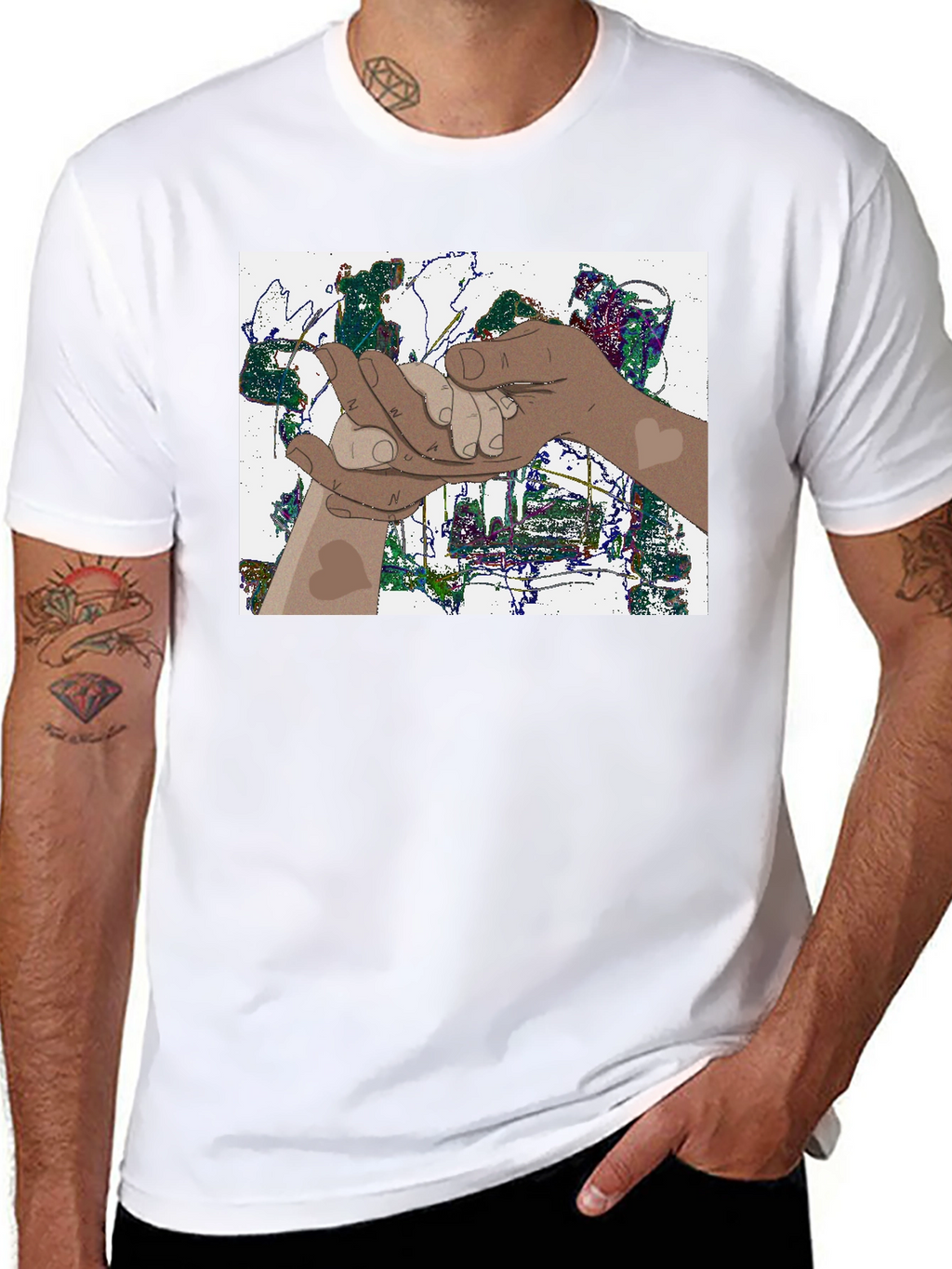 Interracial Unity T-Shirt - Black