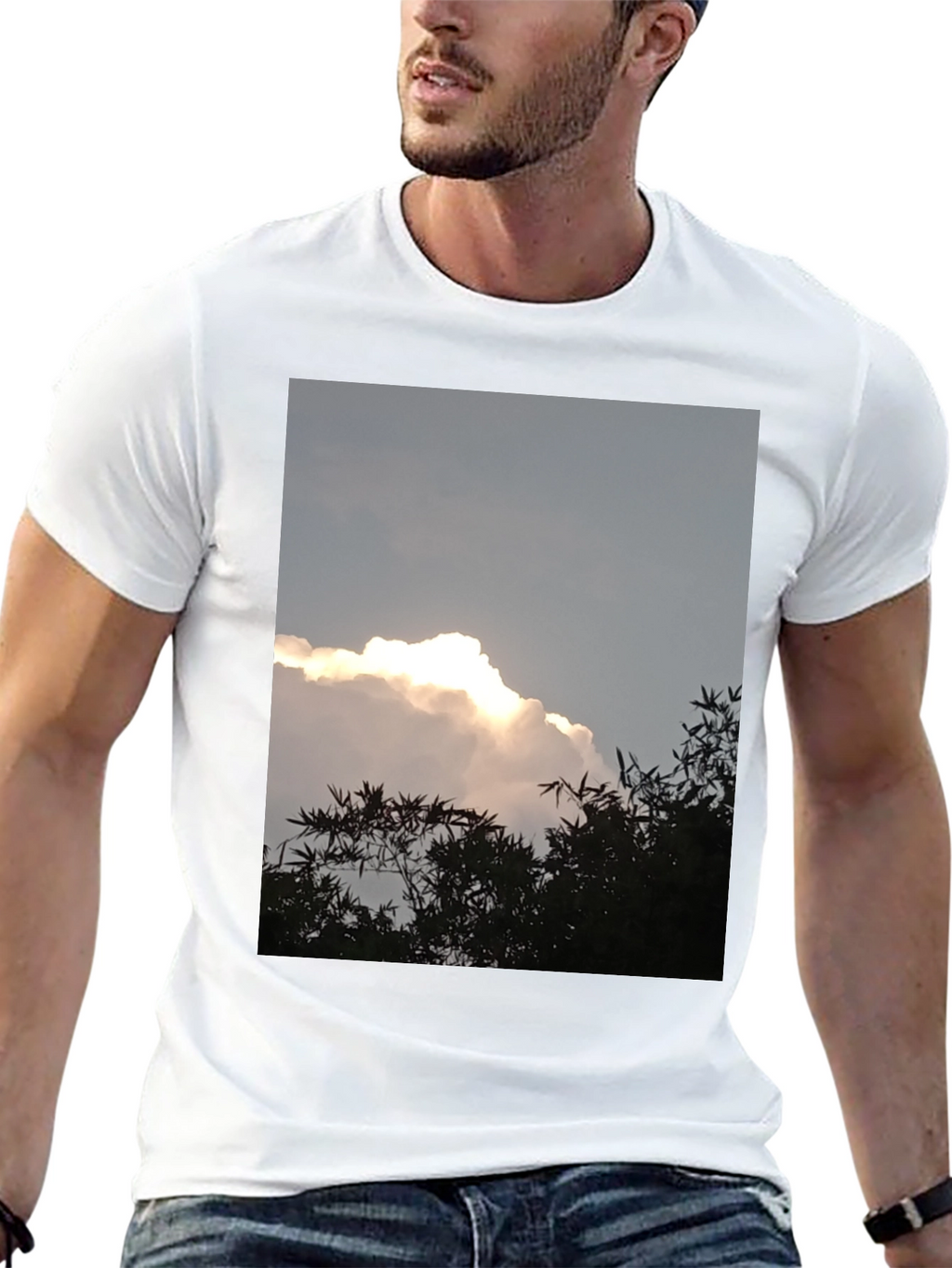 Cloudscape Graphic Tee - Sky & Nature Print