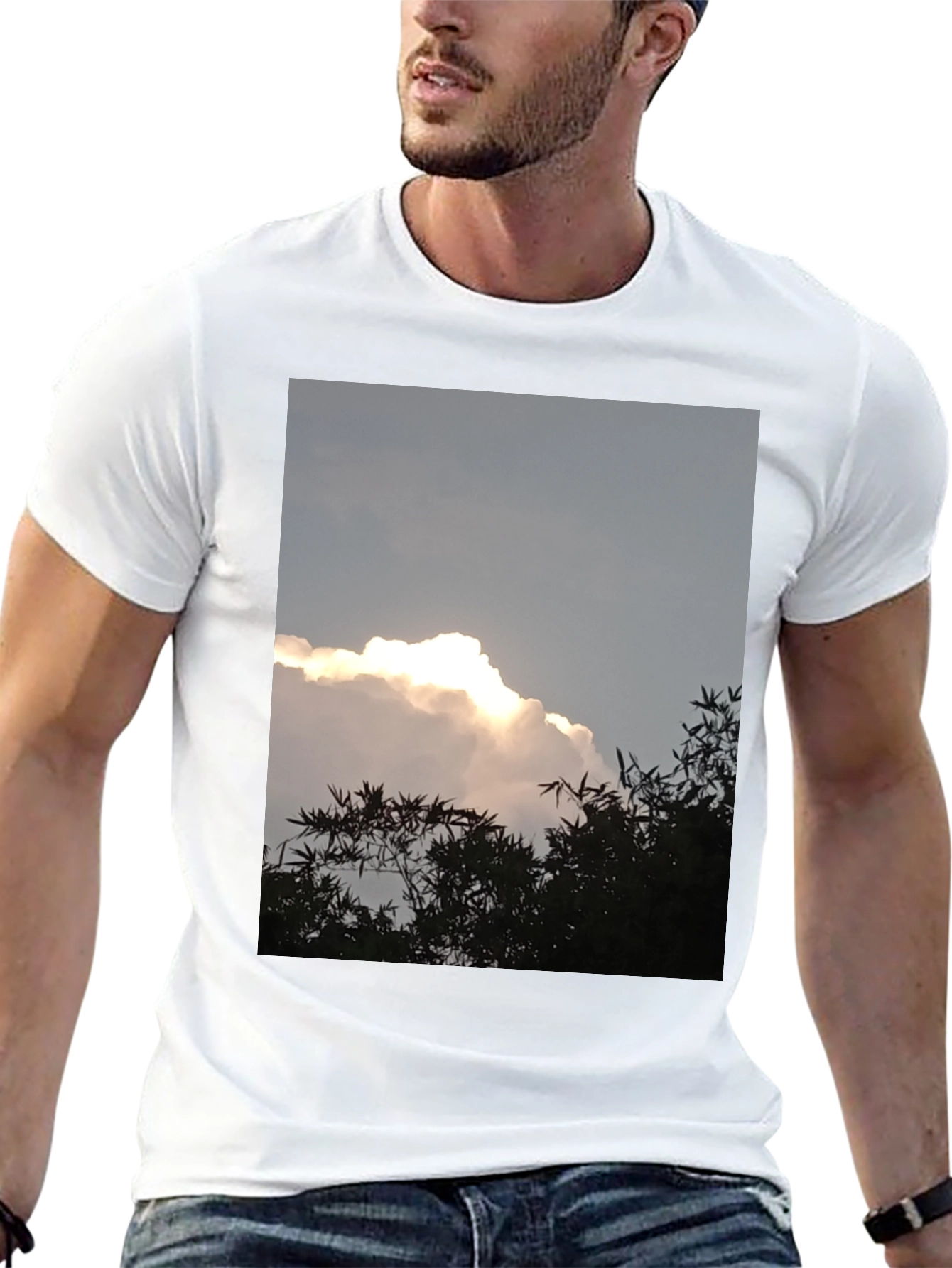 Cloudscape Graphic Tee - Sky & Nature Print
