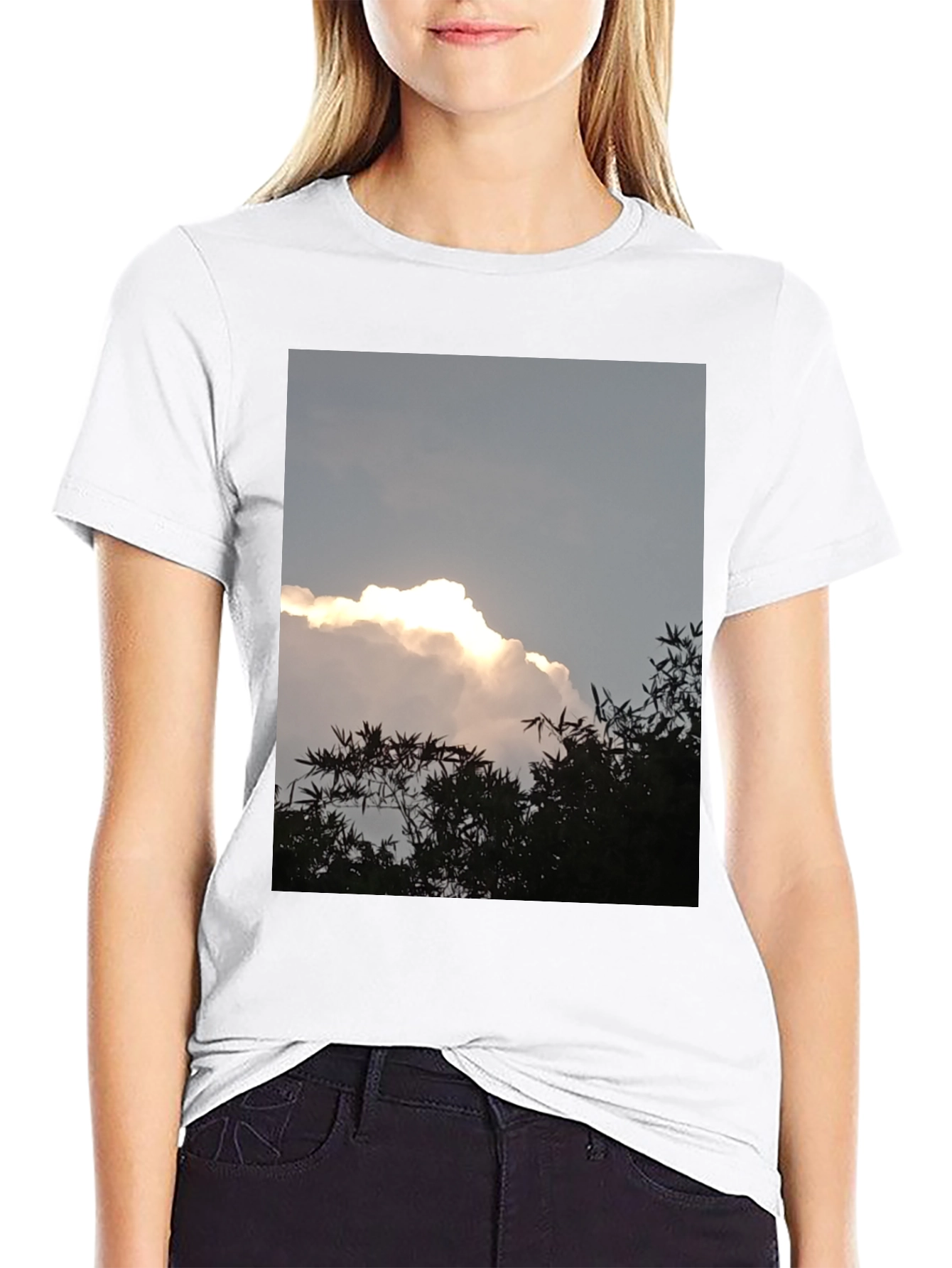 Cloudscape Graphic Tee - Sky & Nature Print