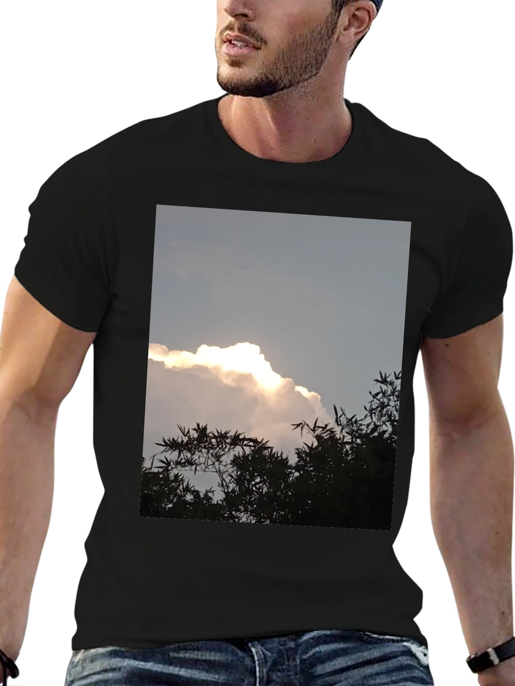 Cloudscape Graphic Tee - Sky & Nature Print