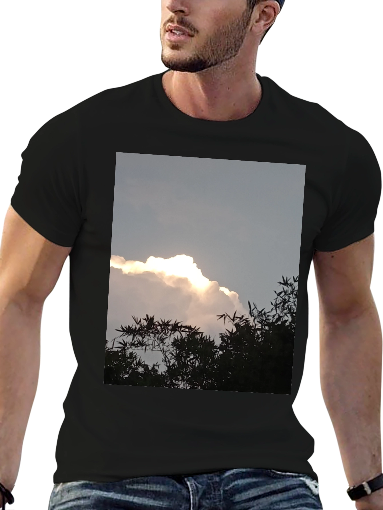 Cloudscape Graphic Tee - Sky & Nature Print