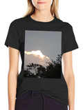 Cloudscape Graphic Tee - Sky & Nature Print