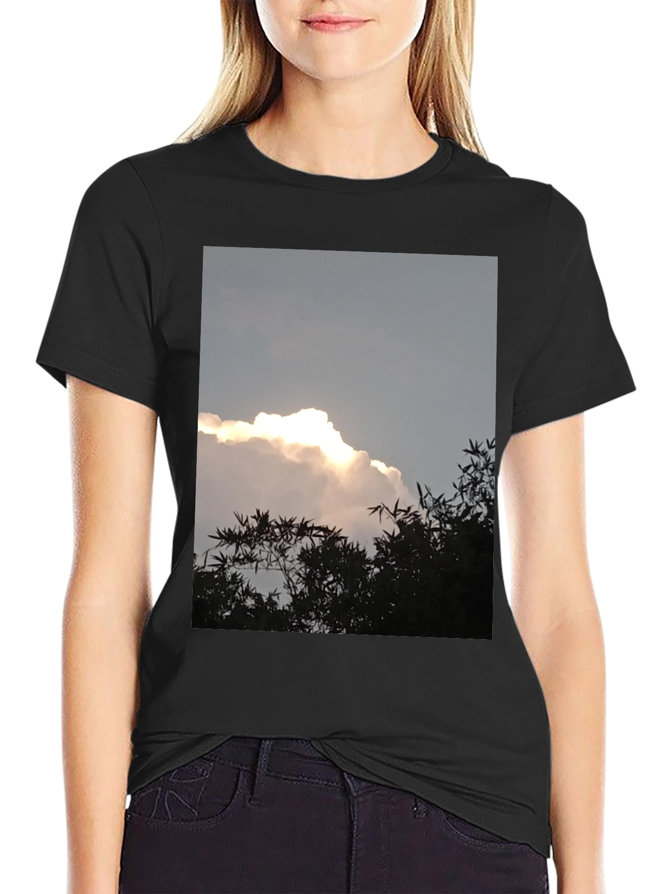 Cloudscape Graphic Tee - Sky & Nature Print