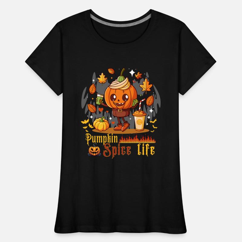 Pumpkin Spice Life:Fall Halloween with witty twist
