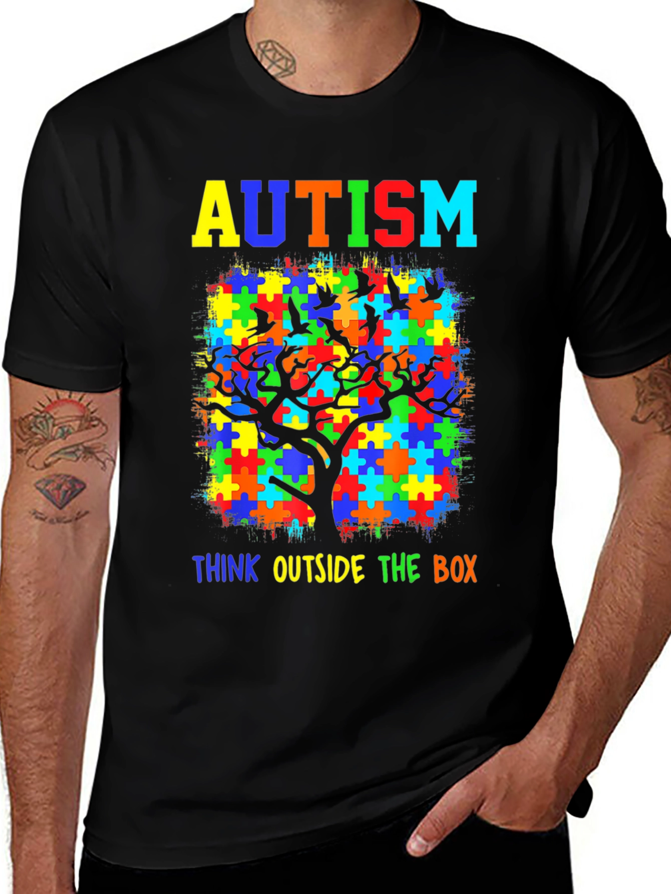 Autism Awareness T-Shirt: Think Outside the Box