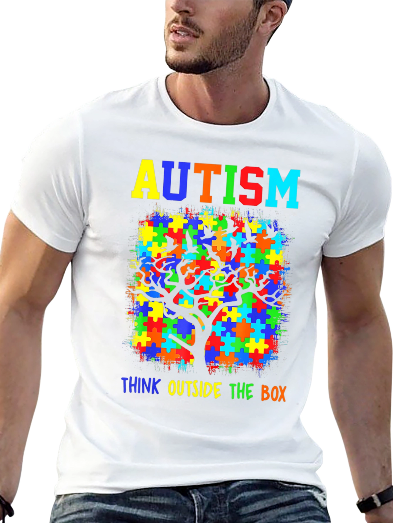 Autism Awareness T-Shirt: Think Outside the Box