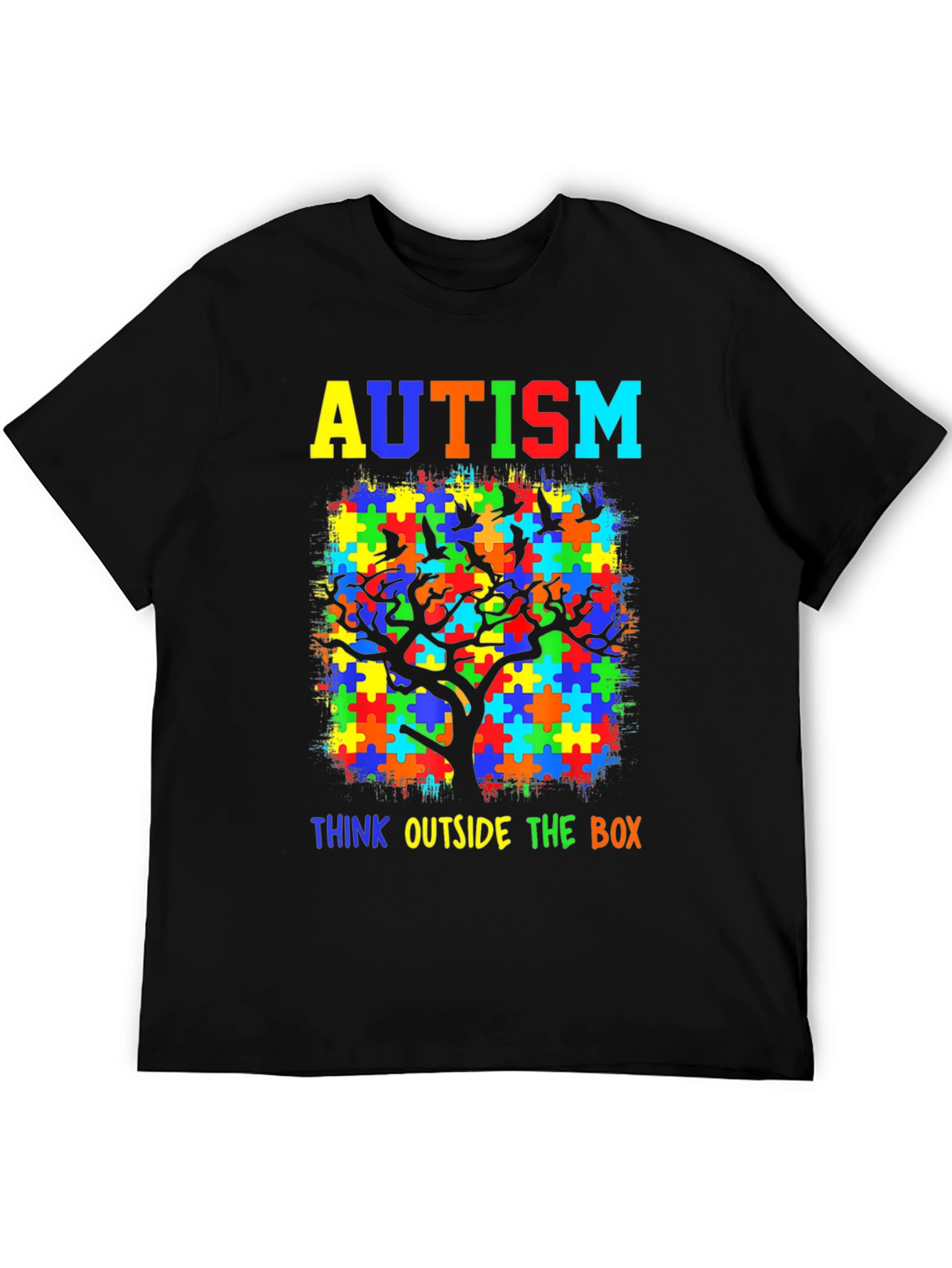 Autism Awareness T-Shirt: Think Outside the Box