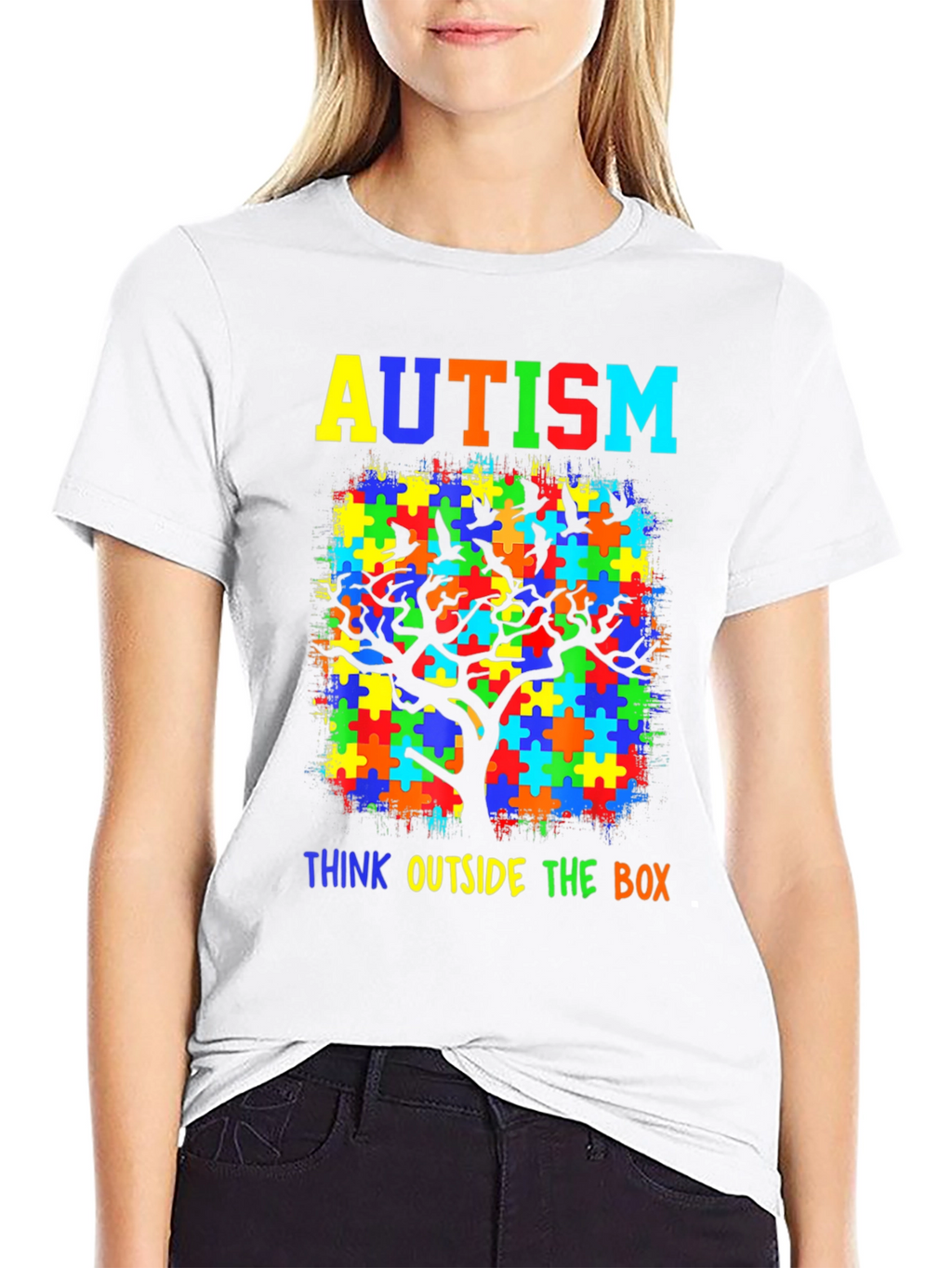 Autism Awareness T-Shirt: Think Outside the Box