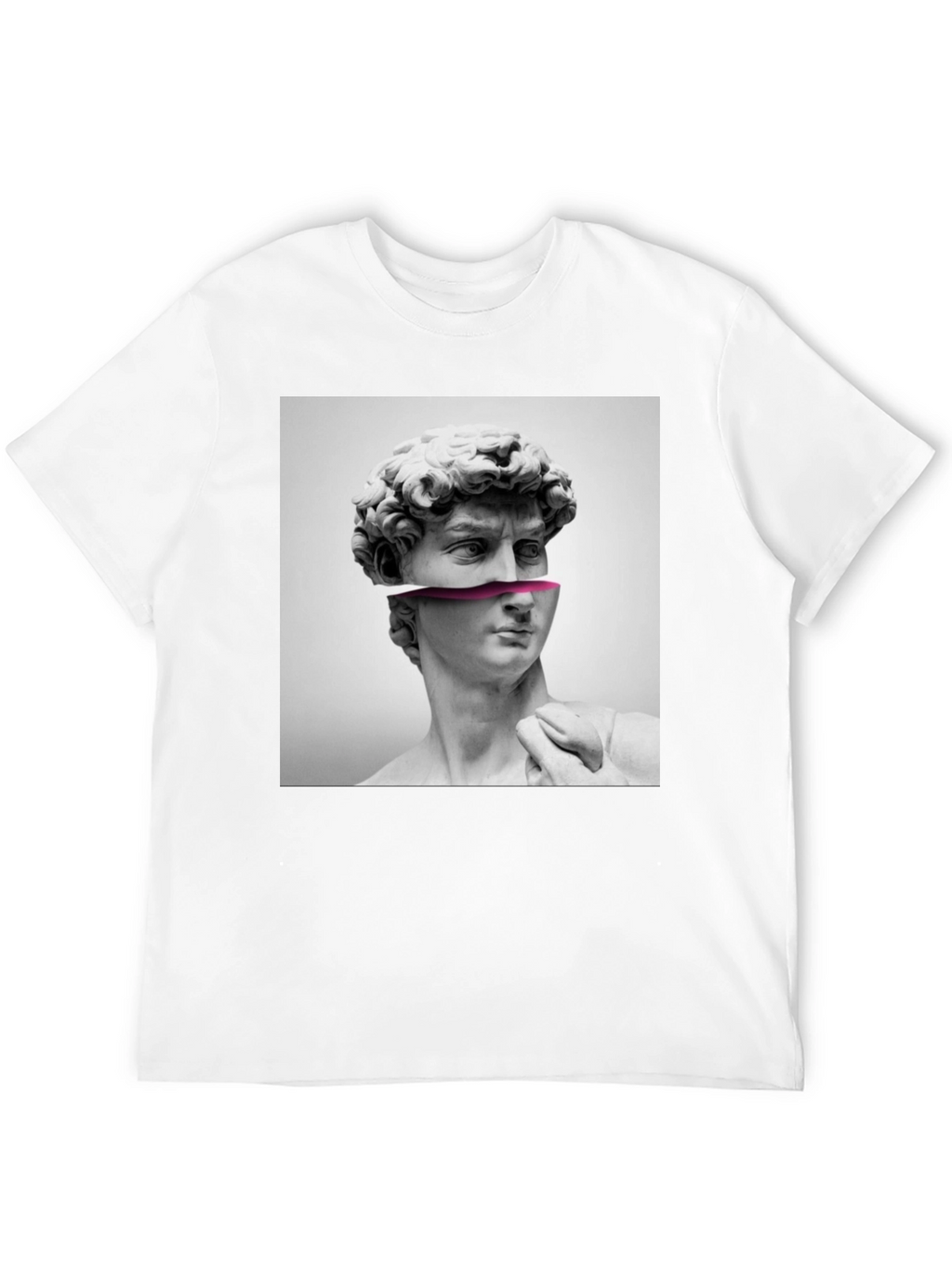 David Bust Graphic Print Black T-Shirt